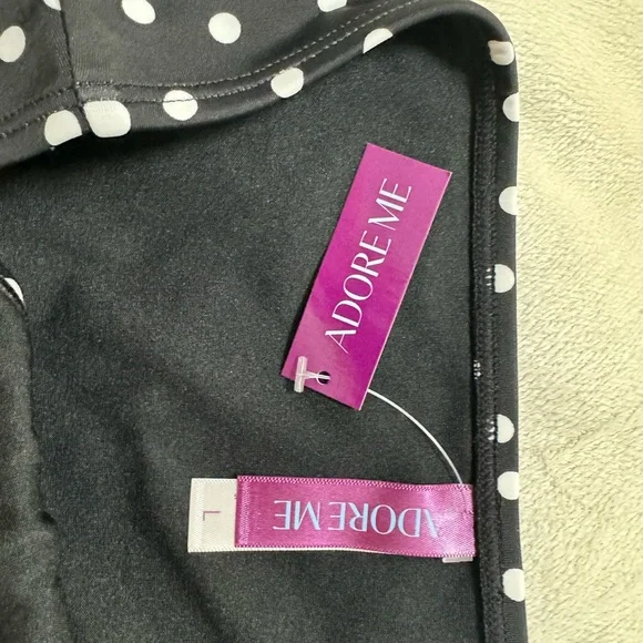 NWT Adore me black with dots Swim bottom Large - Picture 4 of 5